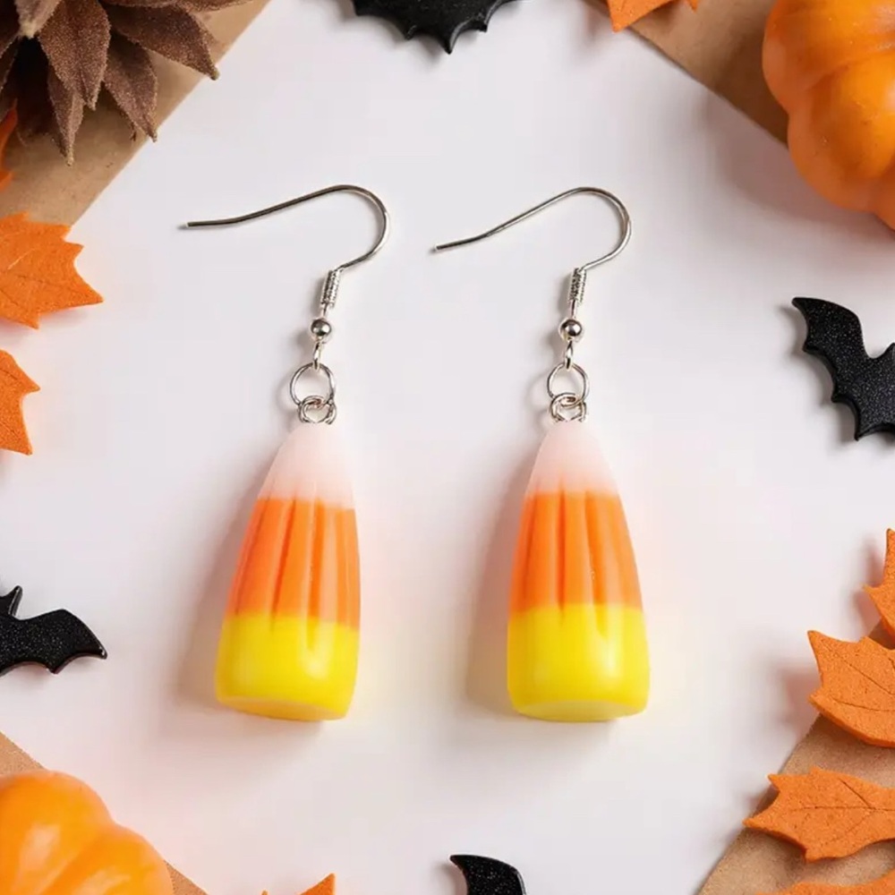 Colorful Candy Corn Earrings